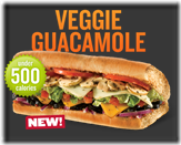 quiznos veggie sub