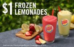 Burger King offers $1 Frozen Lemonade