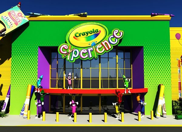 Free things to do in Orlando virtual: image of the outside of Crayola Experience Orlando