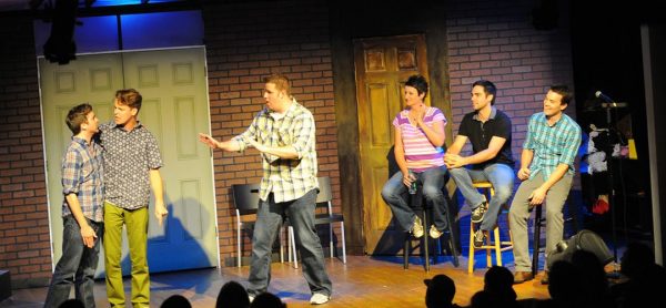 Sak Comedy Lab: image of people doing an improv skit