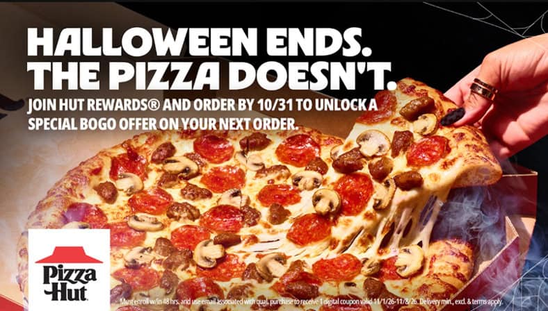 Pizza hut bogo halloween